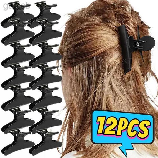 Clip per capelli Barrettes 3/12 pezzi Clip per capelli farfalla Donna Girls Hairpins Styling Tools Strumenti Sezione per capelli Accessori per salone professionali 240426