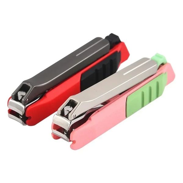 Anti-Splash Cutter unhas Clippers Professional Aço inoxidável Clippers de unhas da unha da unha Manicure Trimmer Tool Tool