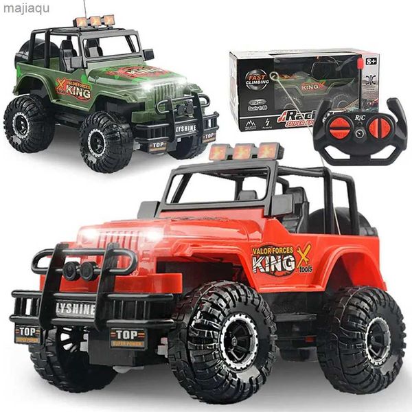 Elektro-/RC-Auto 1 18 ferngesteuerte Fahrzeuge 4-Kanal-Offroad-Fahrzeug Elektrische ferngesteuerte Fahrzeugmodelle Spielzeugjungen und Kindergeschenk Brinquedosl2404