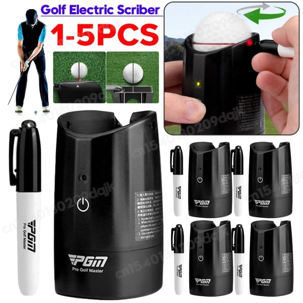 AIDS 51pcs Golf Ball Liner Alignment Tool Elektrische Golfball Marker Golf Übung für Balllinien Zeichnungswerkzeuge Golfzubehör