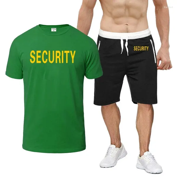 Мужские спортивные костюмы Swat Security 2024 Summer Men Casual Comply Printing Восьмицветная футболка с короткими рукавами с короткими рукавами