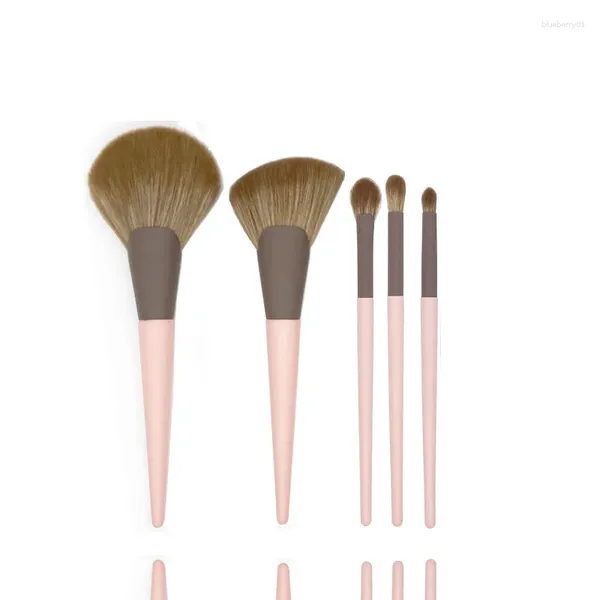 Make-up-Bürsten 5-teilige Pinsel-Set Pulver Concealer Lidschatten Beauty-Werkzeuge