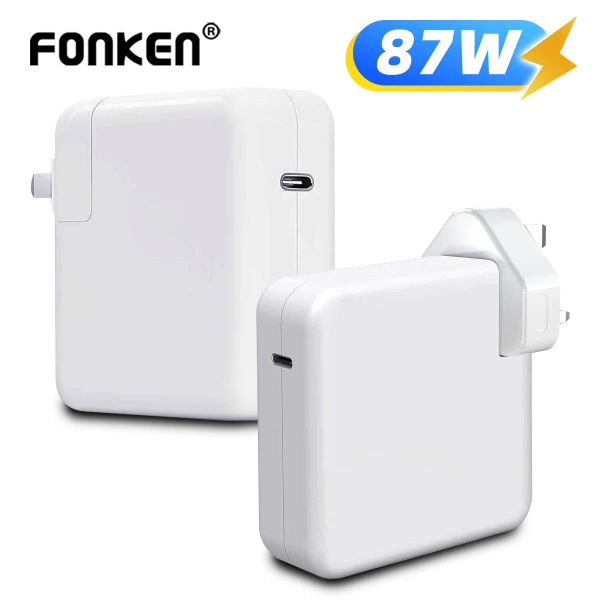 Chargers PD Fast Charger для Mac Book Charger 87W USB C Naptop Power Adapter для MacBook Pro M2 M1 MacBook Air IPad Pro 2020 2021 2022