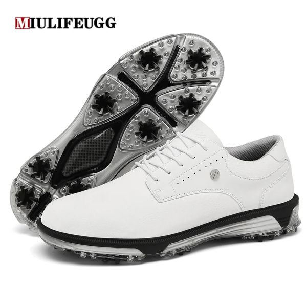 Scarpe da golf impermeabili uomini da golf sneaker da golf uomini da golf da golf esterno a piedi sport caddy scarpa atletica traspirante 4047