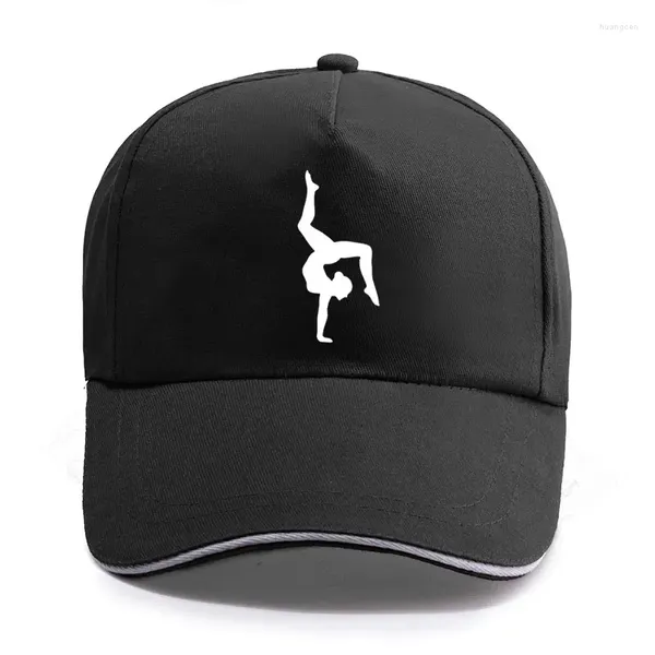 Caps de bola Harajuku Ginástica artística Cap engraçada Cap de beisebol unissex homens homens casuais chapéu de algodão Snapback Chapé