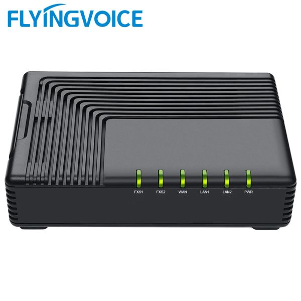 Аксессуары Flying Voice Voip IP Телефон адаптер FTA5102E2 ATA SIP Router Телефонный сервер 1 WAN 2 LAN 2FXS PORT VOIP GATEWAY SYSTEM