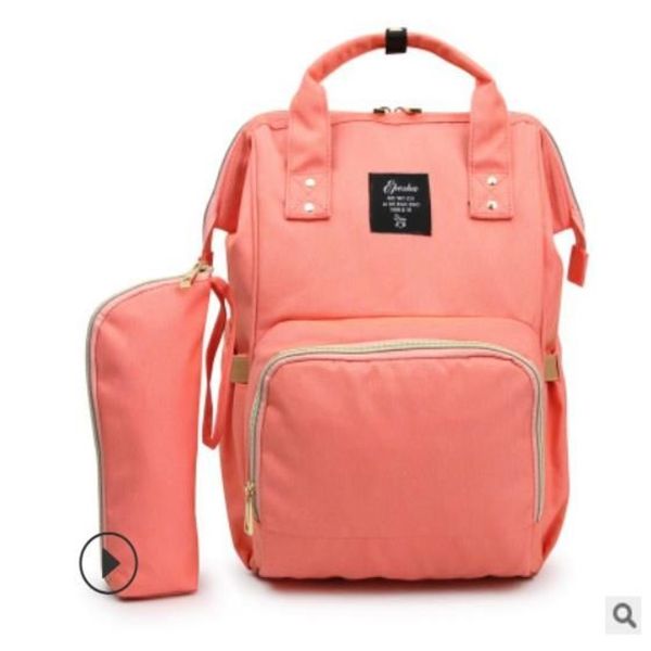 Fraldas saco de moda Mamãe de grande capacidade Tote molhado Travel Backpack Backping Baby carrinho Mama para Mom12381