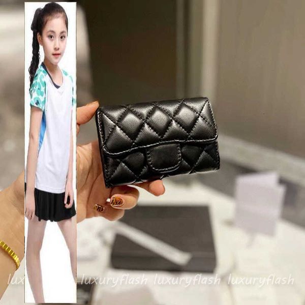 Kids Bags CC Bag Mini Coin Geldbörsen Brieftaschen für Womens Classic Designer Luxurys Kurzer Brieftet Mode Kreditkarten Halter Schafskin P.