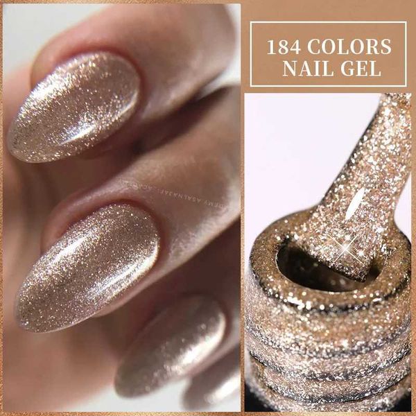 Smalto per unghie Lilycute Goltter Gel Gel Smuglio per unghie Autunno paillettes rapion