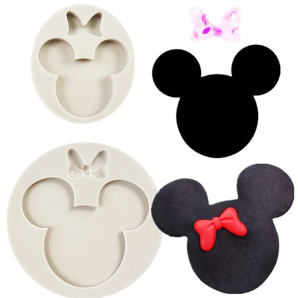 Stampi simpatici mouse fondente silicone silicone stampo artigiano cioccolato caramella in argilla argilla torta decorazione di strumenti da forno cucina m2047