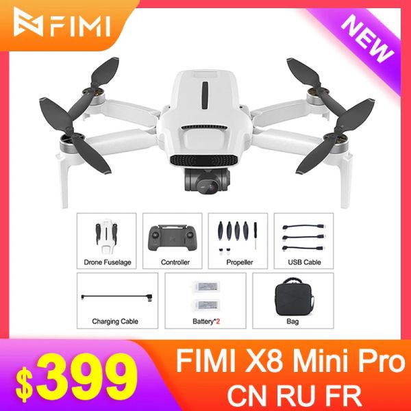 Droni FIMI X8 Mini Pro 250GKLASY KAMERA DRONA 8KM Z Wifi 5G GPS 4K HD 3 Osi Kamera Kardanowa Kamera Drona Pilot Zdalnego Sterowania Zda