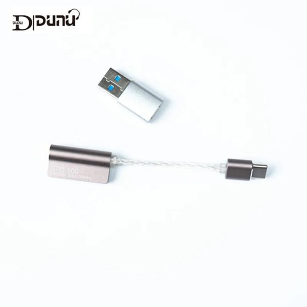 Усилитель Dunu DTC100 Hifi DAC AMP DSD256 Портативный усилитель линии декодирования USB Typec to 3.5 Адаптер интерфейса ESS9118EC Chip Cable Cable