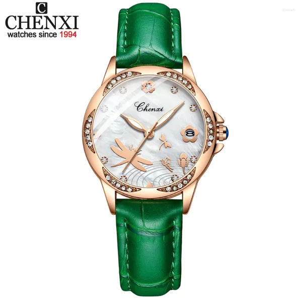 Orologi da polso Chenxi Top Brand Women's Women's Orologi classici bracciali analogici bracciale orologio da polso in pelle casual orologio impermeabile