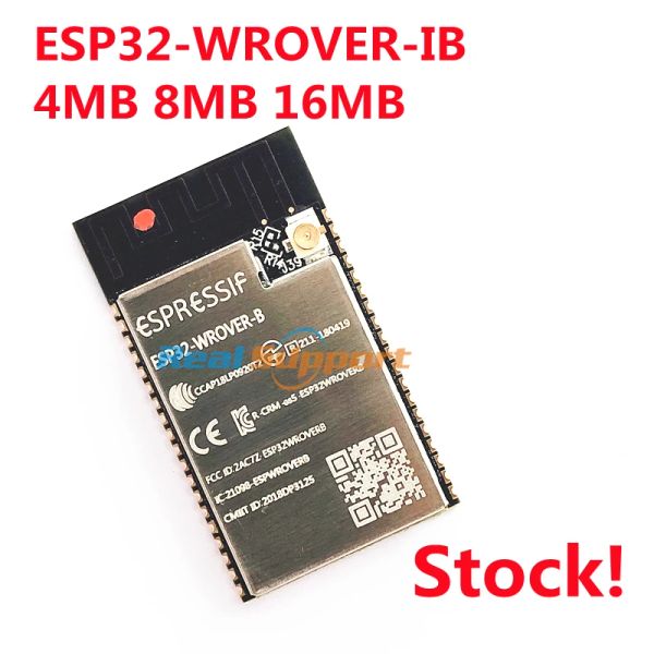 Аксессуары 10pcs ESP32WROVEIB 4MB 8MB 16MB FLASH ESP32 IPEX -модуль на основе ESP32D0WD WIFIBTBLE MCU MODULE 8MB PSRAM