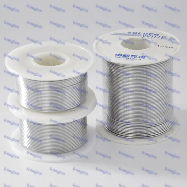 Pontas de vendas quentes Novo fio de solda 1pc 50g/100g/200g por carretel dia 1 mm fios de lata de solda com fluxo 2% cor de rosina para eletricista DIY