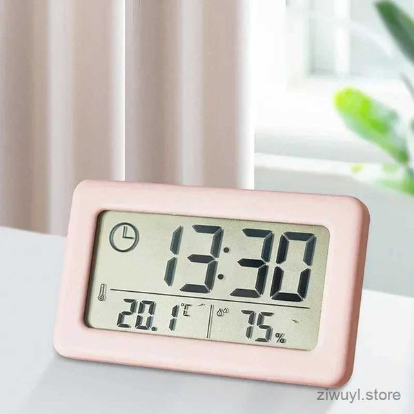 Schreibtischtischuhren digitaler Uhr Thermometer Hygrometer LED LED INDOOR ELEKTRONISCHE Feuchtigkeit Monitor Uhr Desktop -Tischuhren für Home