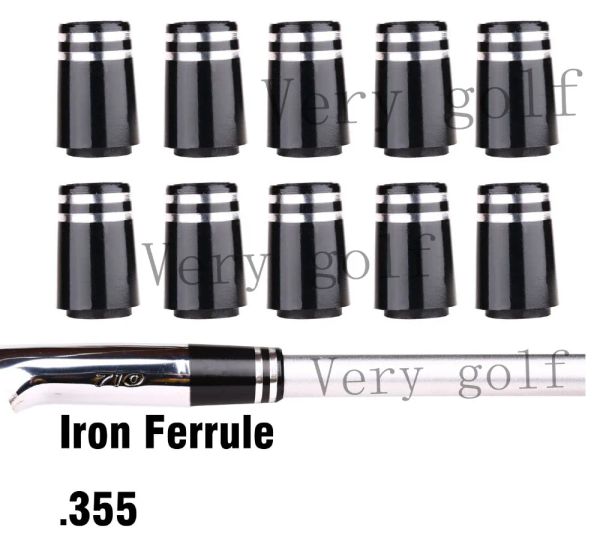 Clubes 5pcs/10pcs/20pcs/lote plástico golfe ferro preto em fábrica .355 .370 Tip de ponta para CB MB AP1 AP2 Series Iron