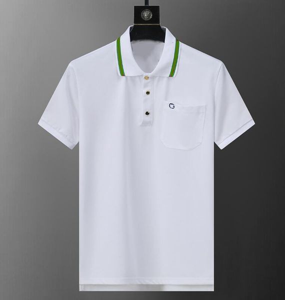 Summer Yeni Erkek Polos T-Shirts Marka Tasarımcısı Polos Erkekler Günlük Moda Tees T-Shirt Üstleri Nakış Logosu G