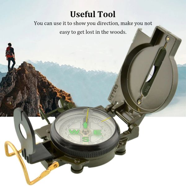 Compass Metal Housing Compasses Guia de direção florestal precisa de substituição