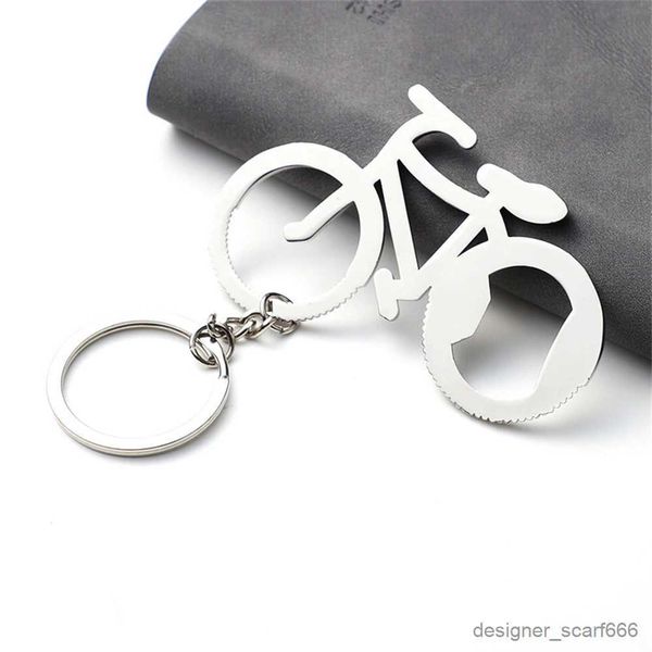 Keychains Lanyards kreative Fahrrad Keychain Metall Bierflaschenöffner Fahrradschlüsselringe für Männer Taillenschnallen Accessoires Bag Ornamente Geschenke