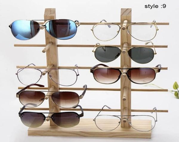 Mode Sonnenbrillen Frames Ly 1 PCs Holz Sonnenbrille Display Rack Regal Holz haltbare Brille Show Standhalter Fif668361892