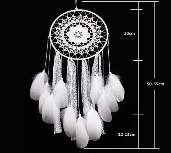 Dreamcatcher Wind Chimes Handmade Nordic Dream Catcher Net com Feathers Wall Wall Hanging Dreamcatcher Craft Gift DecoratioTio11072094