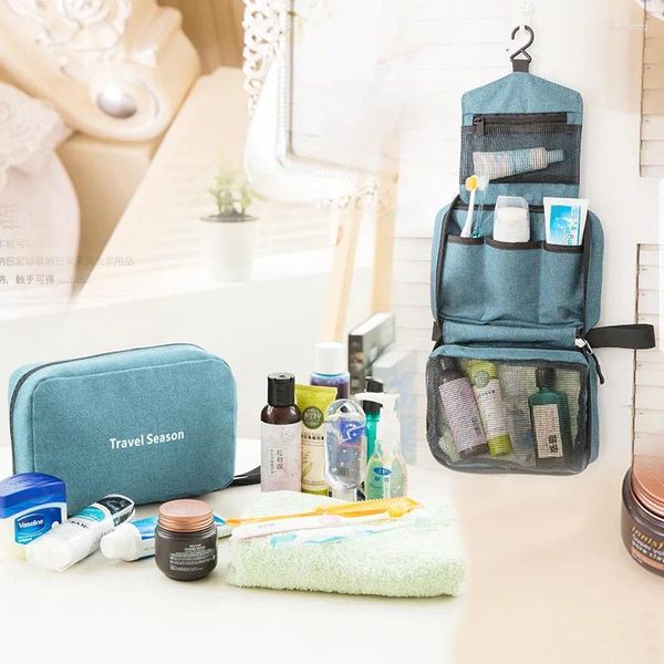 Borse da stoccaggio Donne da viaggio Organizzatore sospeso Bage di toilette per bagno Bagno Custode cosmetica impermeabile portatile per trucco per il trucco