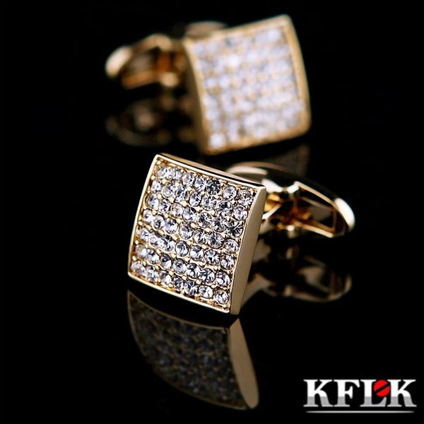 Kflk Jewelry French Sirt Cufflink para masculino Botão Botão Link Botão de Luxo de Alta Qualidade Masculino 240412