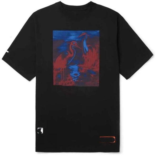 T-shirt masculina best-seller 2024 Summer Heron Heron Men Foll Casual Designer Style Feminino T-shirt PRIMENTO DE ALFABE