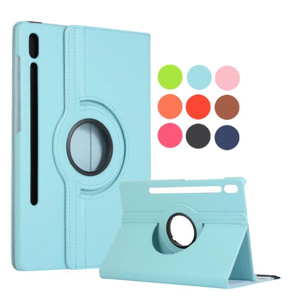 Case Tablet Case für Samsung Galaxy Tab S9 S8 Ultra S7 plus Fe 360 Grad Rotierende Flip -Standabdeckung für Samsung Tab S7 Fe S7FE -Fall