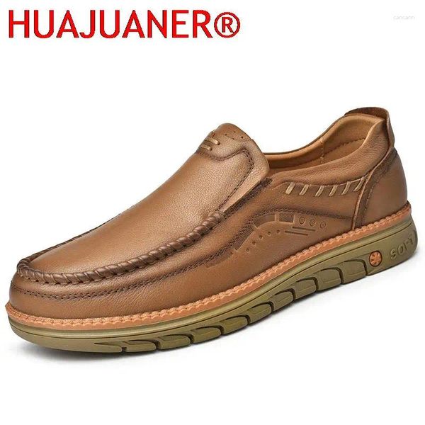 Sapatos casuais moda de couro genuíno masculino confortável masculino tênis de negócios