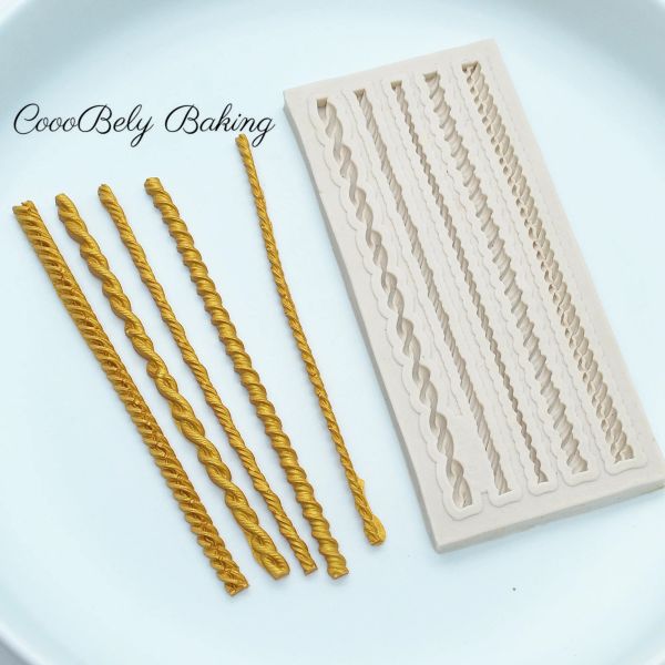 Stampi stampi per fondente silicone a pizzo lungo per cucinare strumenti di decorazione della torta pasticceria stampo stampo biscotti cioccolato biscotti cucina