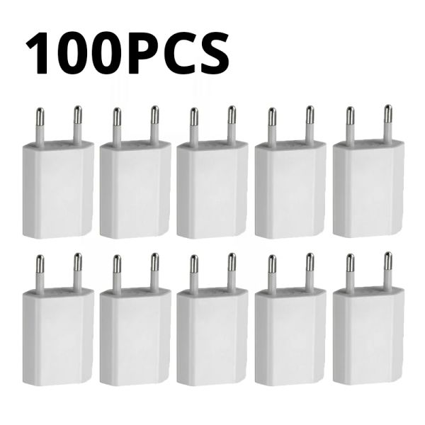 Caricabatterie 10100pcs/lotto Plug UE 5V 1A USB Travel Wall Charger Caricamento per Apple iPhone XS MAX XS XR X SE 2020 8 7 6 6S 5S 5 SE 4S