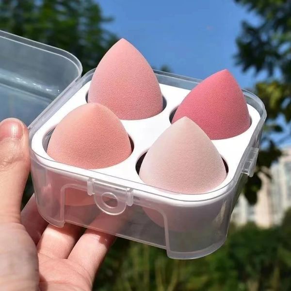 Puff 4ps Makeup Sponge Blender Beauty Egg BEDET COSSETIC BUF BUST Fondate Spuges Powder Women Women Make Up Accessori strumenti di bellezza