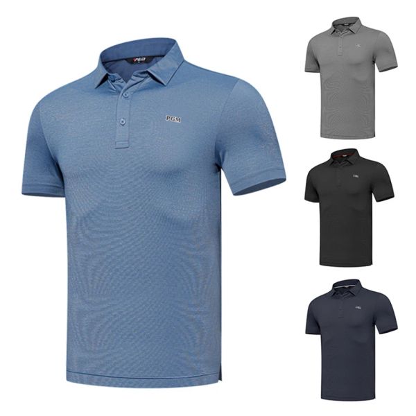 Polos Maglietta a maniche corte da golf da golf da golf Summer Sports Top Polo Shirt Golf Abbigliamento da golf Gift per padre blu blu navy blu nero blu