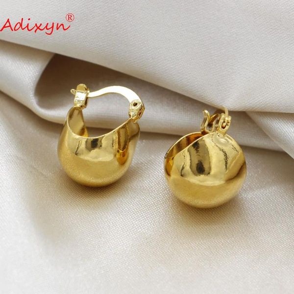 Stud Ohrringe Adixyn Small for Women Girl Gold Farbe Arabien Afrikanische Nahe Osten Hochzeitsfeier Geschenke N081210