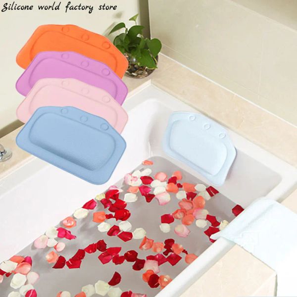 Подушка мягкая портативная ванна ванна подушка подушка водонепроницаемость с всасывающими чашками