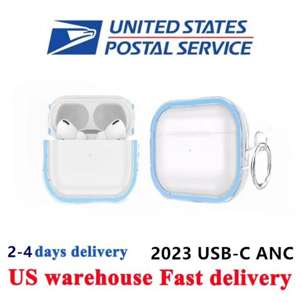 Per AirPods Pro AirPods 3 Americali AirPod Pro 2nd Generation Accessori per cuffie Silicone Copertura protettiva di protezione Apple Wireless Box Shockproof TPU Case