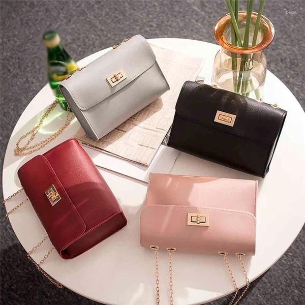 Bag Fashion Simple Small Square Women's Designer Handbag 2024 Borse a tracolla per telefono cellulare in pelle PU di alta qualità