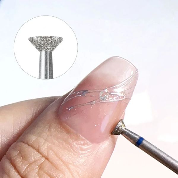 Bits Nutine sauberer Carbid -Nagelbohrer Bit Kleber Überlaufentfernung Diamant Rotary Burrs Elektrische Nagelfeile für Maniküre -Pediküre -Werkzeug