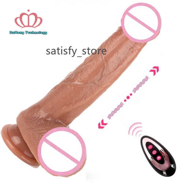 DH Factory Remoto realistico all'ingrosso Masturbatore femminile masturbatore artificiale di gomma artificiale Penis di dildo vibratore donna sesso giocattoli di dildo