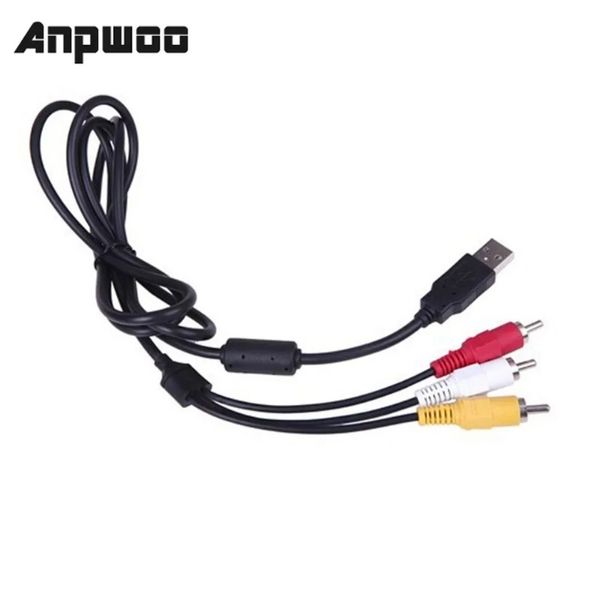 2024 da 1,5 m da USB a RCA Cavo USB 2.0 Maschio a 3 RCA COPERTRO MASCHIO Stereo Audio Audio Adattatore Adattatore AVAPTER AV A/V Adapter TV Audio TV Cavo video