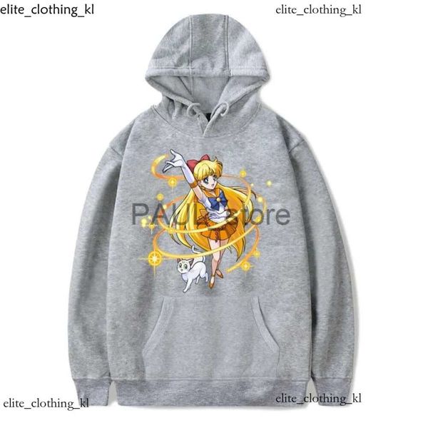 Herren Hoodies Sweatshirts Japan Anime S-Sailors Mond gedruckt Hoodies Unisex Hülle Hoodie Pullover Fan im Freien Schöne Mädchen Krieger Print 878