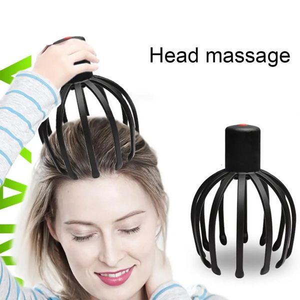 Electric Head Massager Octopus Comb Claw Kopfhaut Akupunktmassager vibriert Schulter und Hals 240416