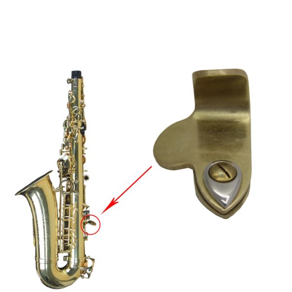 Saksafon 1 set saksafon başparmak kancası rests yastıklar başparmak destekler Alto tenor sax uygulama parçaları