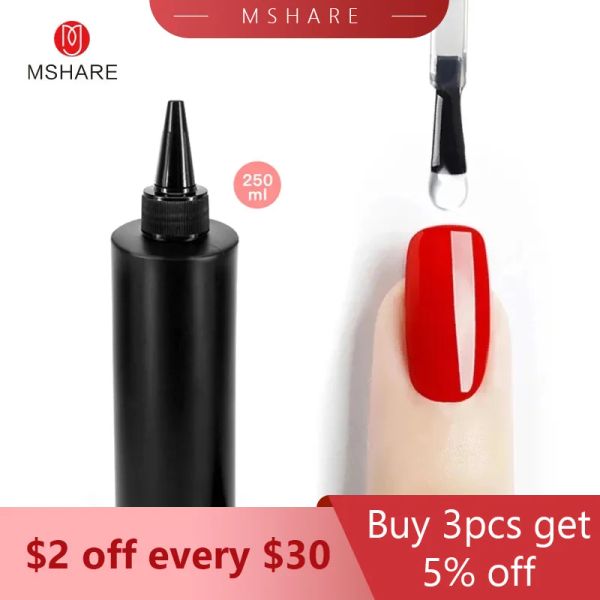 Гель mshare no Wipe Top Toat Gel без липкого слоя 250 мл не очищающего лака для ногтей.