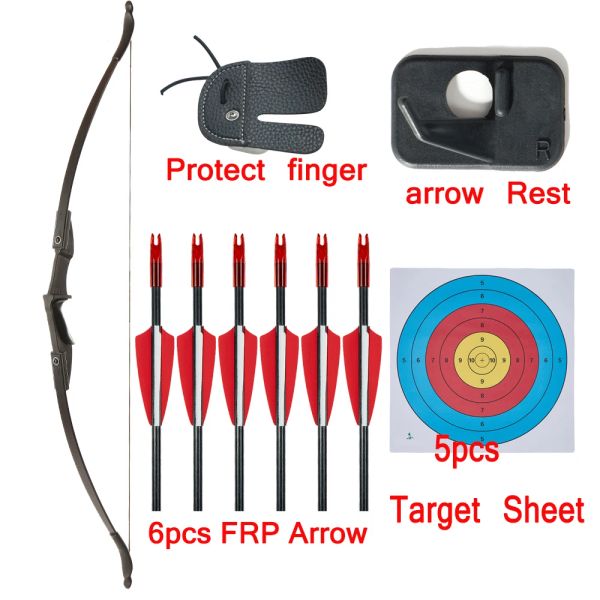 Darts Recurve Bow and Arrow Set 20/30lbs/40 libbre per bambini a destra e destro arco per la mano di caccia all'aperto arco sportivo