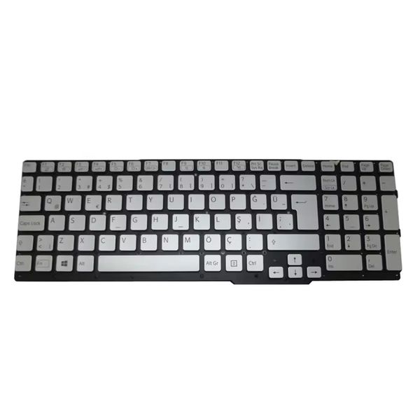 Клавиатура ноутбука для Sony Vaio Svs15 Series 9Z.N6CBF.70T 149068611TR 55012FVN2G2-035-G Turkish TR Silver New