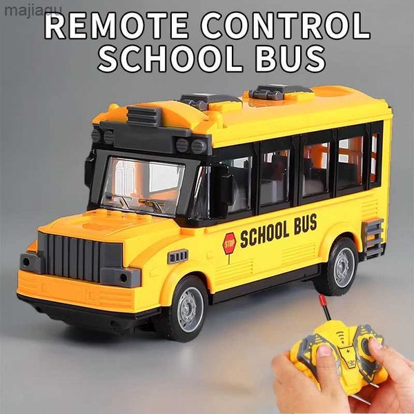 Электрический/RC Car Childrens Toy RC с дистанционным управлением школьным автобусом модель скорой помощи RC может открыть дверь радиоконтролируемые электрические детский игрушечный подарки.