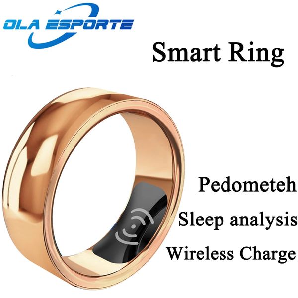 Smart Ring Multifunktional wasserdichte Bluetooth -Männer Frauen Herzfrequenz Blutdrucke Überwachung Schlafmood 240423